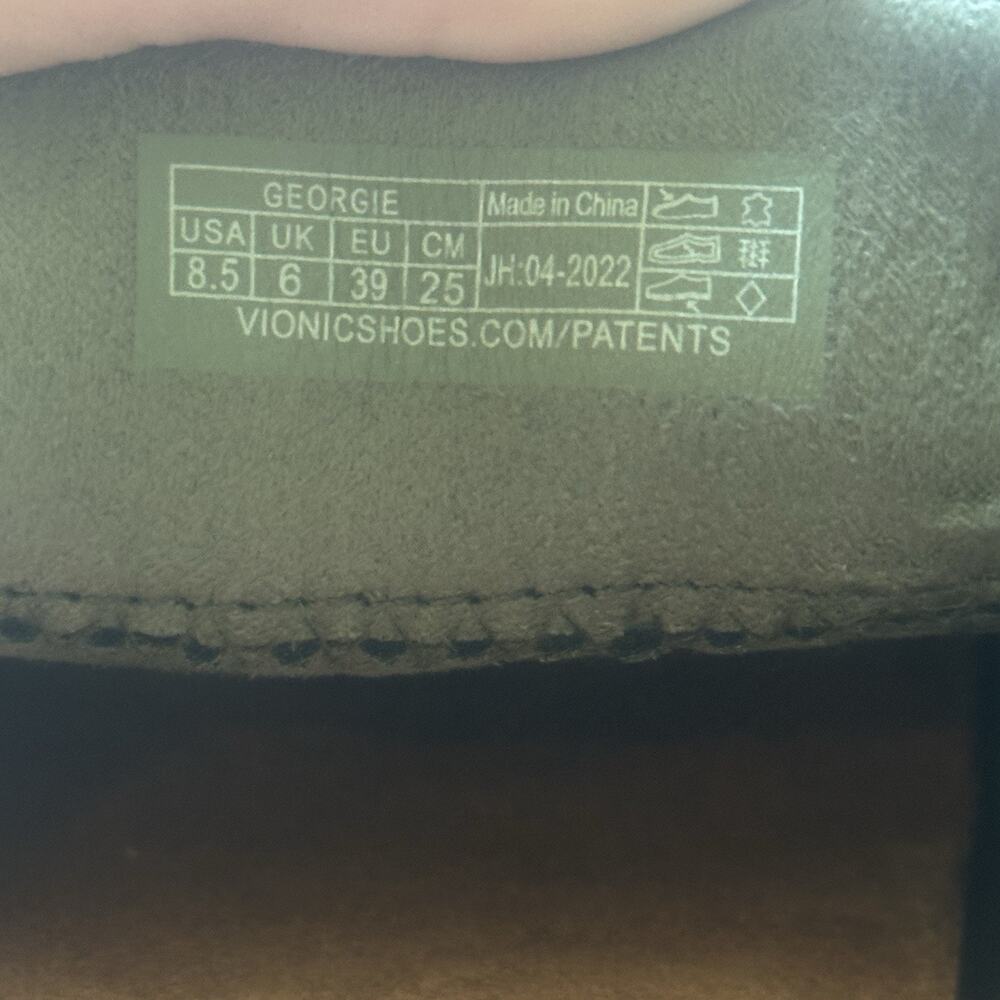 Vionic Georgie Mule Slides Womens 8.5 Olive Green Chain Comfort Loafer Sandals - Picture 6 of 8